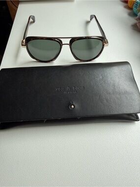 rag & bone 55mm Square Aviator Sunglasses